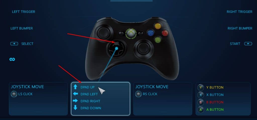 if you using a gamepad or controller You can Have to press DPAD UP BUTTON ( Picture below )